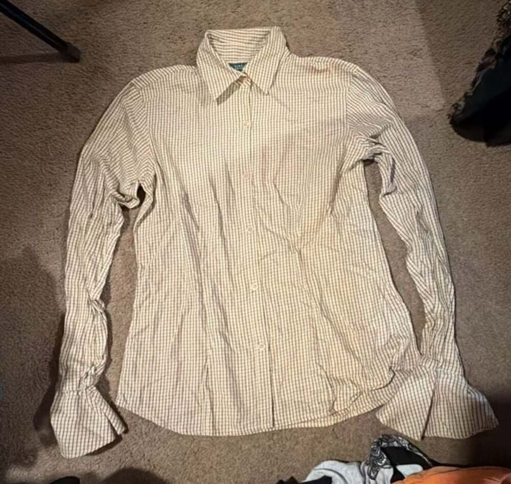 Lauren Ralph Lauren Women's Long Sleeve Button Up Plaid Shirt
